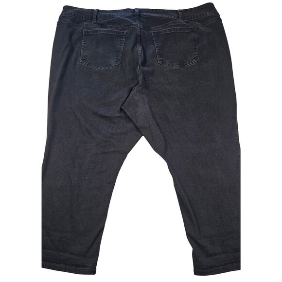 Torrid crop jegging super soft black denim stretch jeans sz 28 plus casual - Picture 2 of 9